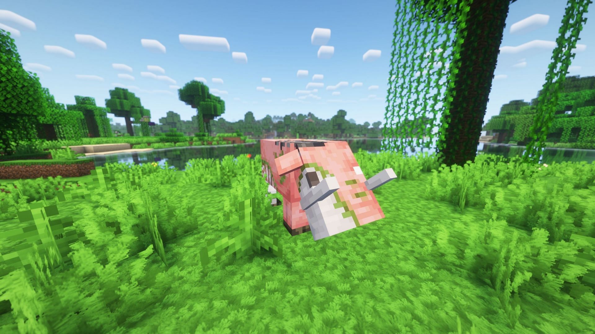 Hoglins can turn into zoglins if they enter the Overworld (Image via Sportskeeda Gaming || Mojang Studios)